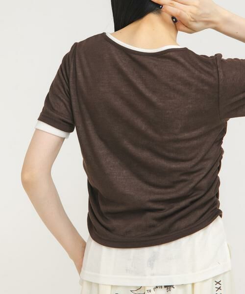 KBF / ケービーエフ Tシャツ | バイカラーヘンリーネックTEE | 詳細11