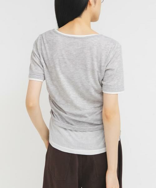 KBF / ケービーエフ Tシャツ | バイカラーヘンリーネックTEE | 詳細20