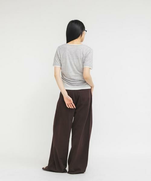 KBF / ケービーエフ Tシャツ | バイカラーヘンリーネックTEE | 詳細23