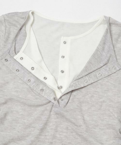 KBF / ケービーエフ Tシャツ | バイカラーヘンリーネックTEE | 詳細25