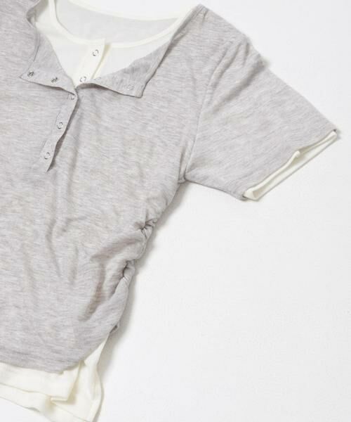 KBF / ケービーエフ Tシャツ | バイカラーヘンリーネックTEE | 詳細26