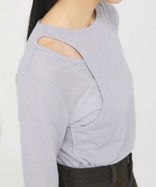 KBF / ケービーエフ Tシャツ | アシメレイヤードTEE | 詳細2