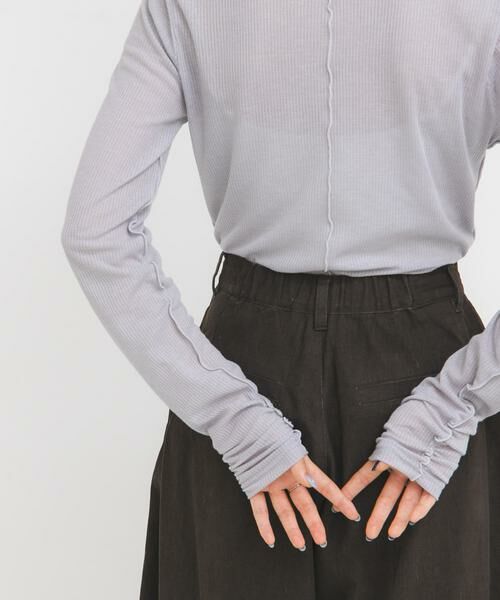 KBF / ケービーエフ Tシャツ | アシメレイヤードTEE | 詳細4