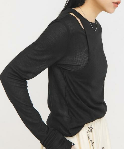 KBF / ケービーエフ Tシャツ | アシメレイヤードTEE | 詳細23