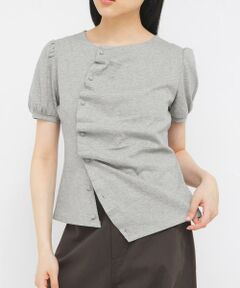 KBF / ケービーエフ Tシャツ | アシメトリーデザインカットソー