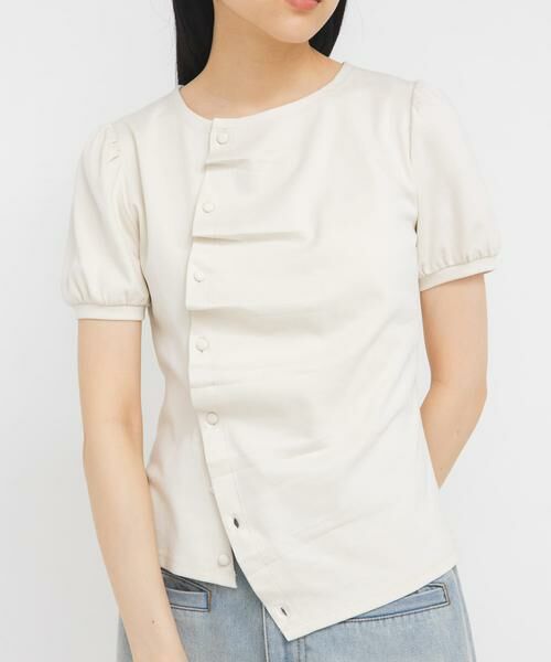 KBF / ケービーエフ Tシャツ | アシメトリーデザインカットソー | 詳細10