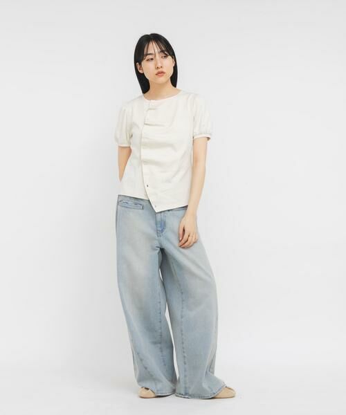 KBF / ケービーエフ Tシャツ | アシメトリーデザインカットソー | 詳細13