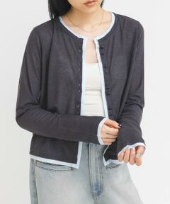 KBF / ケービーエフ カーディガン・ボレロ | レイヤードライクカーディガン