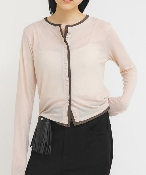 KBF / ケービーエフ カーディガン・ボレロ | レイヤードライクカーディガン | 詳細2