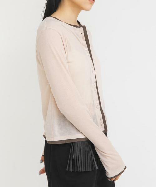 KBF / ケービーエフ カーディガン・ボレロ | レイヤードライクカーディガン | 詳細3