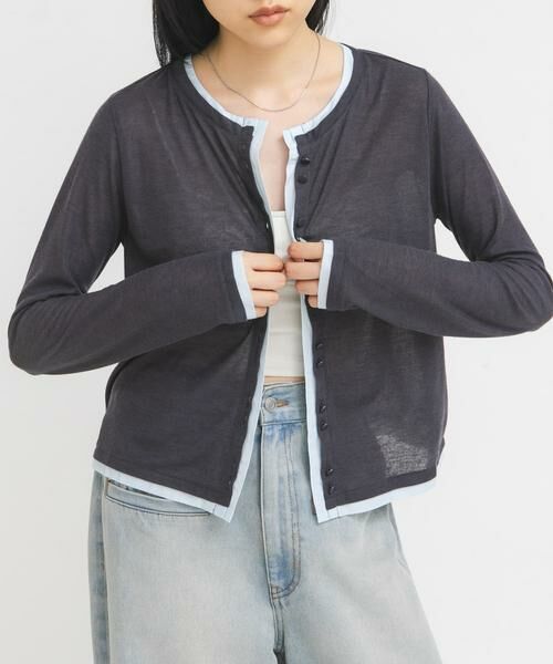 KBF / ケービーエフ カーディガン・ボレロ | レイヤードライクカーディガン | 詳細19