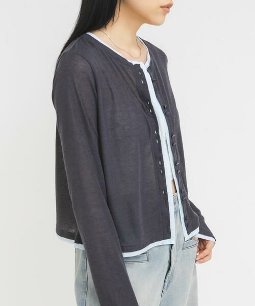 KBF / ケービーエフ カーディガン・ボレロ | レイヤードライクカーディガン | 詳細20