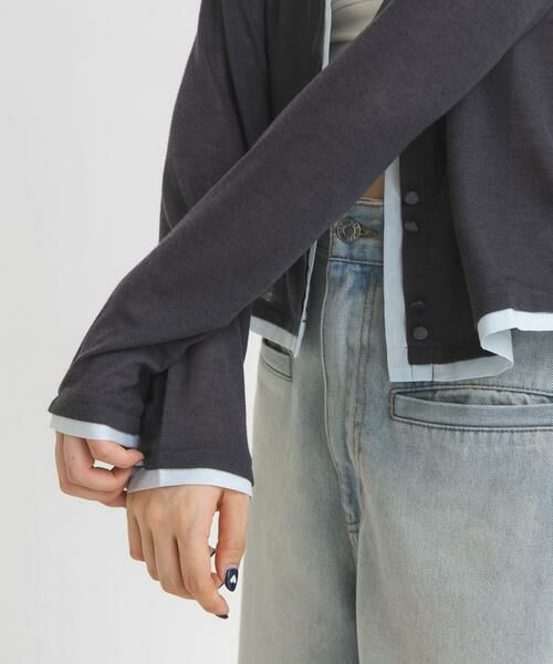 KBF / ケービーエフ カーディガン・ボレロ | レイヤードライクカーディガン | 詳細22