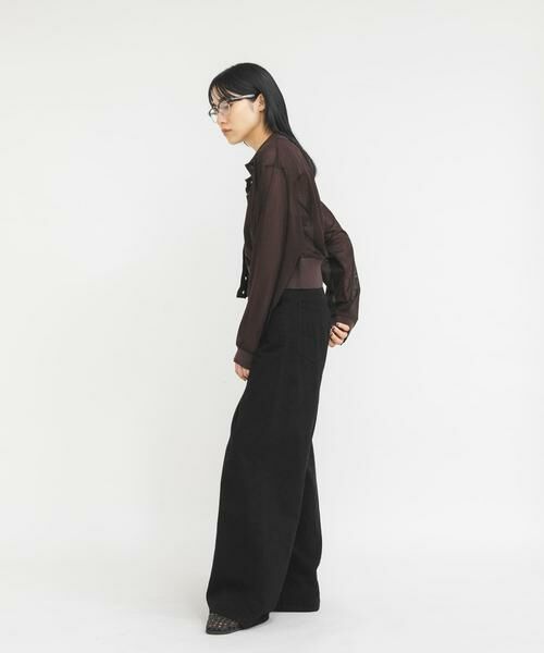 KBF / ケービーエフ シャツ・ブラウス | シアーシャツカーディガン | 詳細5