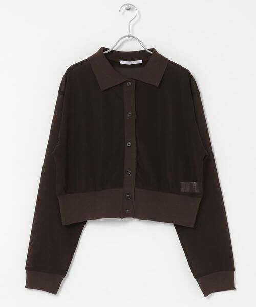 KBF / ケービーエフ シャツ・ブラウス | シアーシャツカーディガン | 詳細7
