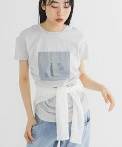 ドレーププリントTEE