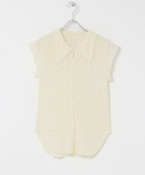 KBF / ケービーエフ シャツ・ブラウス | フレンチスリーブレースシャツ | 詳細8