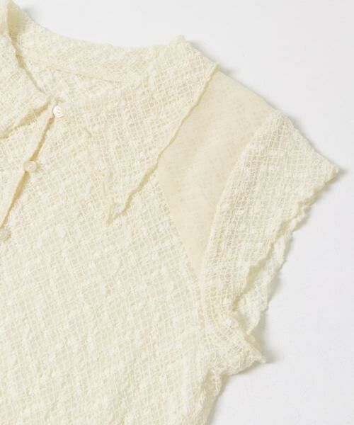 KBF / ケービーエフ シャツ・ブラウス | フレンチスリーブレースシャツ | 詳細9