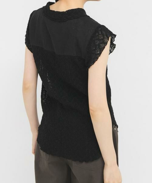 KBF / ケービーエフ シャツ・ブラウス | フレンチスリーブレースシャツ | 詳細12