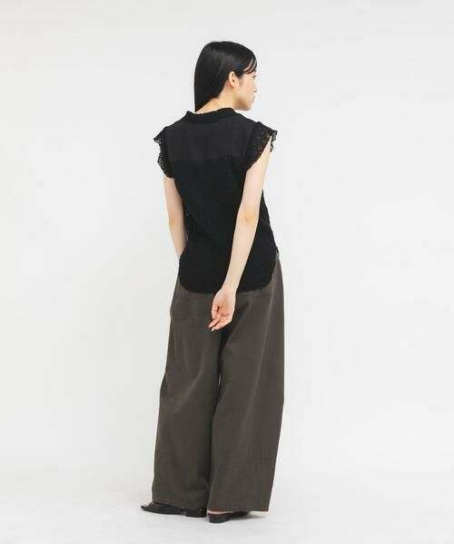 KBF / ケービーエフ シャツ・ブラウス | フレンチスリーブレースシャツ | 詳細15