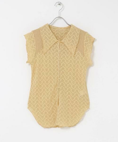 KBF / ケービーエフ シャツ・ブラウス | フレンチスリーブレースシャツ | 詳細24