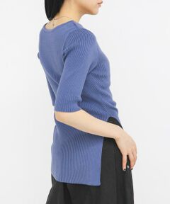 KBF / ケービーエフ ニット・セーター | アシンメトリーRIBニット