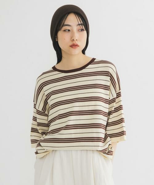 KBF / ケービーエフ ニット・セーター | BIGボーダーニット | 詳細1