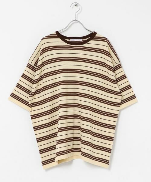 KBF / ケービーエフ ニット・セーター | BIGボーダーニット | 詳細6