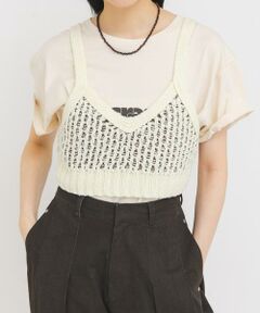 KBF / ケービーエフ ニット・セーター | ハニカムニットブラビスチェ