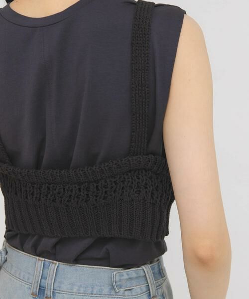 KBF / ケービーエフ ニット・セーター | ハニカムニットブラビスチェ | 詳細12