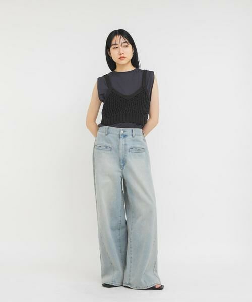 KBF / ケービーエフ ニット・セーター | ハニカムニットブラビスチェ | 詳細14