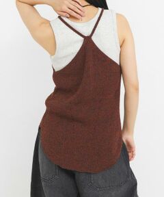 KBF / ケービーエフ タンクトップ | メランジRIBタンクトップ
