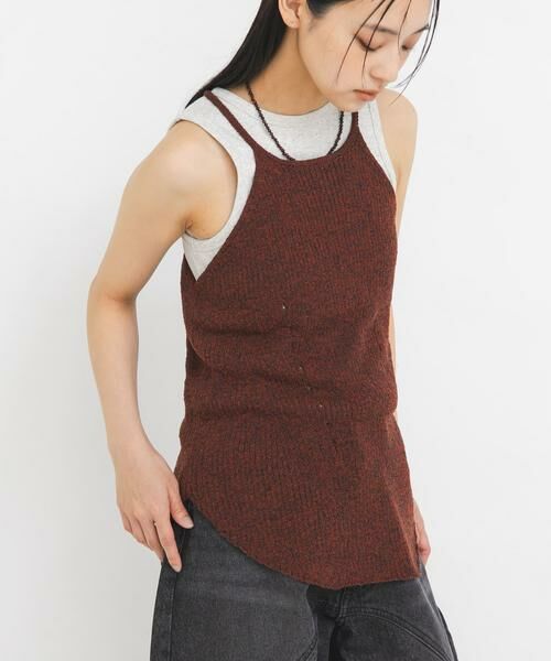KBF / ケービーエフ タンクトップ | メランジRIBタンクトップ | 詳細2