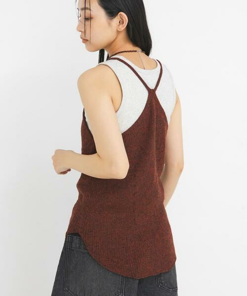 KBF / ケービーエフ タンクトップ | メランジRIBタンクトップ | 詳細3