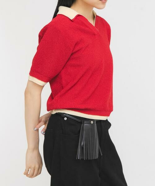 KBF / ケービーエフ ニット・セーター | レイヤードライクニットシャツ | 詳細3