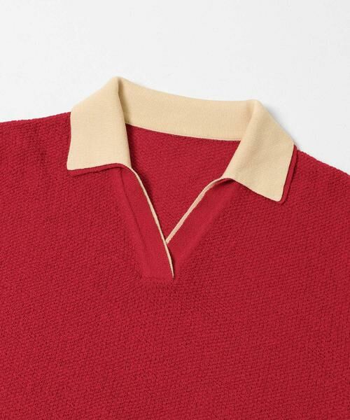 KBF / ケービーエフ ニット・セーター | レイヤードライクニットシャツ | 詳細8