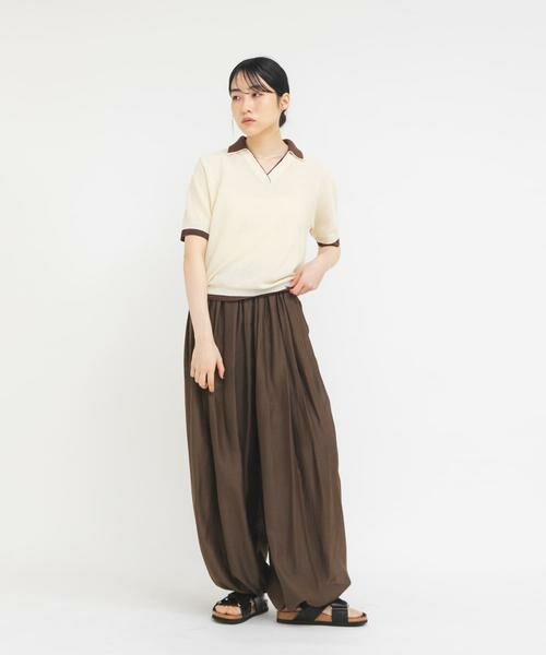 KBF / ケービーエフ ニット・セーター | レイヤードライクニットシャツ | 詳細15