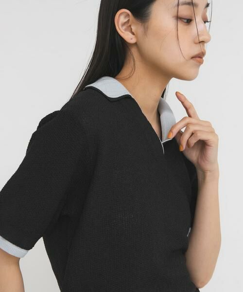 KBF / ケービーエフ ニット・セーター | レイヤードライクニットシャツ | 詳細20