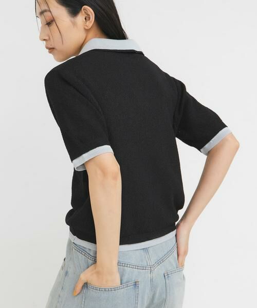 KBF / ケービーエフ ニット・セーター | レイヤードライクニットシャツ | 詳細23