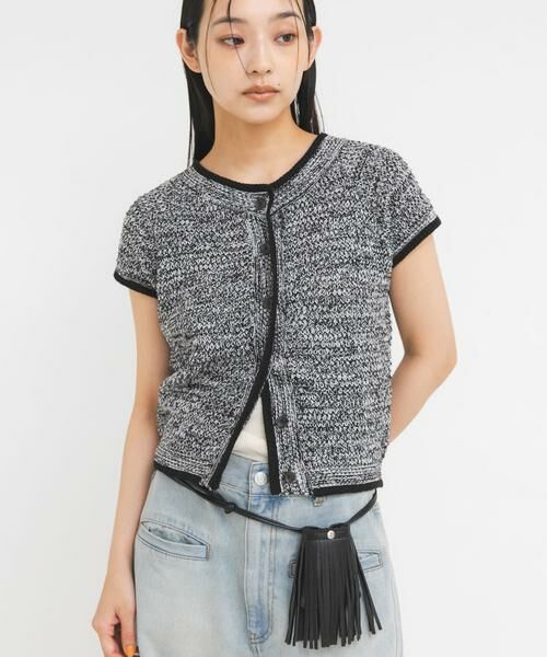 KBF / ケービーエフ ニット・セーター | コンパクトメランジニット | 詳細10