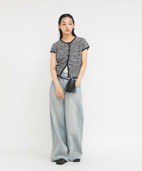 KBF / ケービーエフ ニット・セーター | コンパクトメランジニット | 詳細13