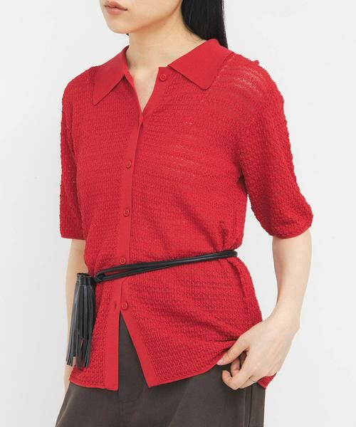 KBF / ケービーエフ ニット・セーター | ラッセルニットシャツ | 詳細1