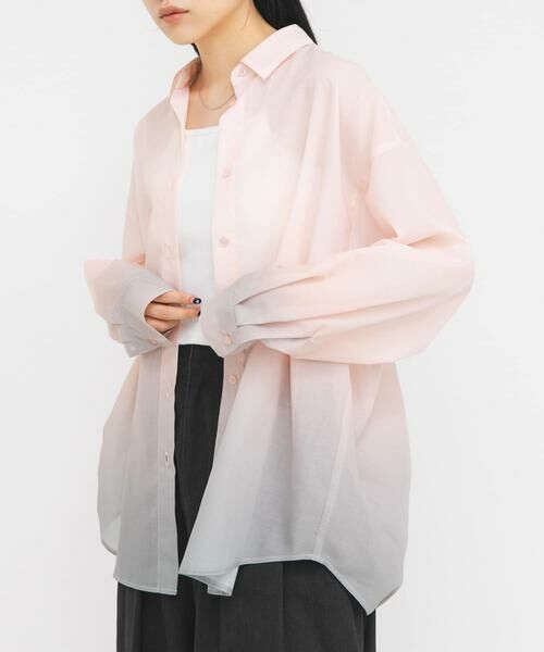 KBF / ケービーエフ シャツ・ブラウス | グラデーションシャツ | 詳細1