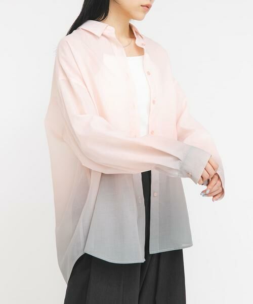 KBF / ケービーエフ シャツ・ブラウス | グラデーションシャツ | 詳細2