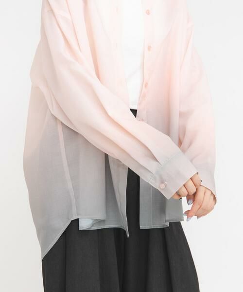 KBF / ケービーエフ シャツ・ブラウス | グラデーションシャツ | 詳細5