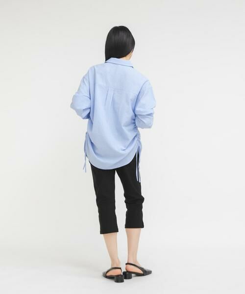 KBF / ケービーエフ シャツ・ブラウス | サイドドロストサッカーシャツ | 詳細7