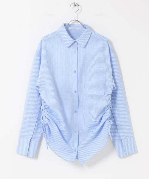 KBF / ケービーエフ シャツ・ブラウス | サイドドロストサッカーシャツ | 詳細8