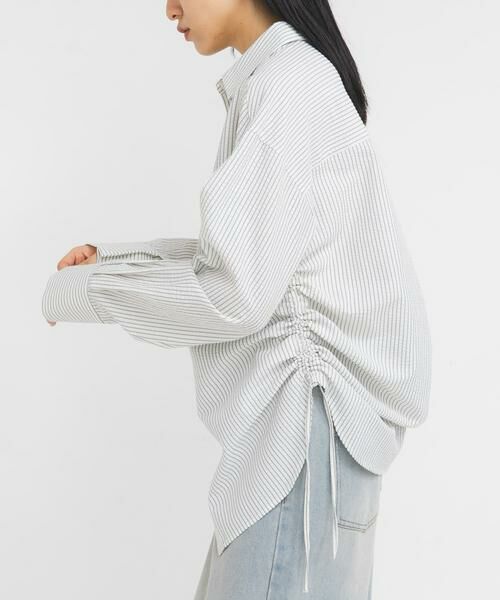 KBF / ケービーエフ シャツ・ブラウス | サイドドロストサッカーシャツ | 詳細11