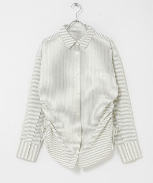 KBF / ケービーエフ シャツ・ブラウス | サイドドロストサッカーシャツ | 詳細16