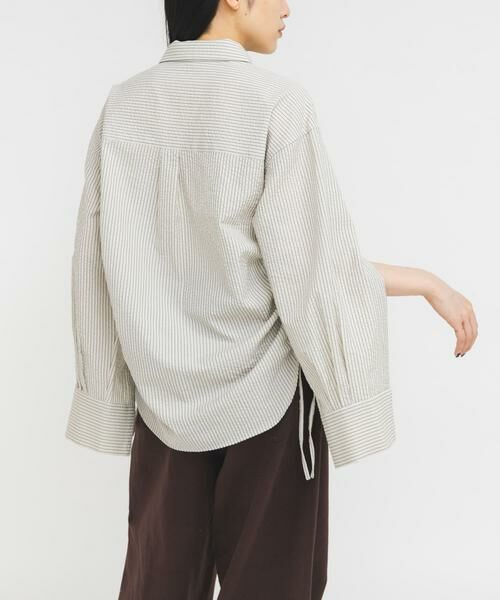 KBF / ケービーエフ シャツ・ブラウス | サイドドロストサッカーシャツ | 詳細21